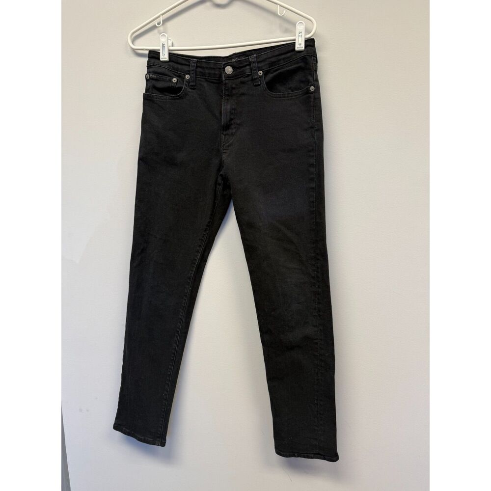 Polo Ralph Lauren Hampton Straight Jeans Youth XL 18-20 Black Stretch Denim